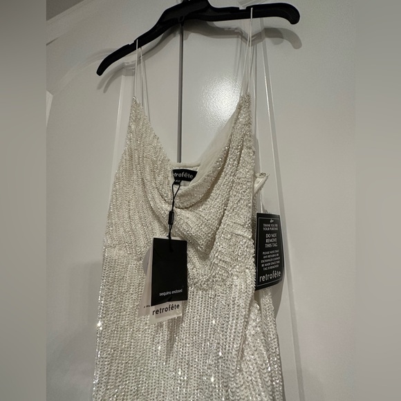 Katya Dress in Moonglow White (all sequins) - NWT - Picture 7 of 11